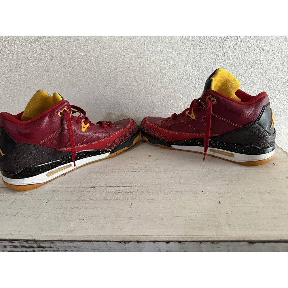 Michael Jordan Men's Son of Mars Sneaker Shoes Red Black Leather Lace Up 12 Nike